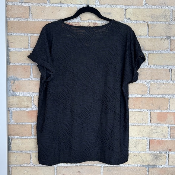 Soya Concepts Black Textured Women's Top - Picture 4 of 4